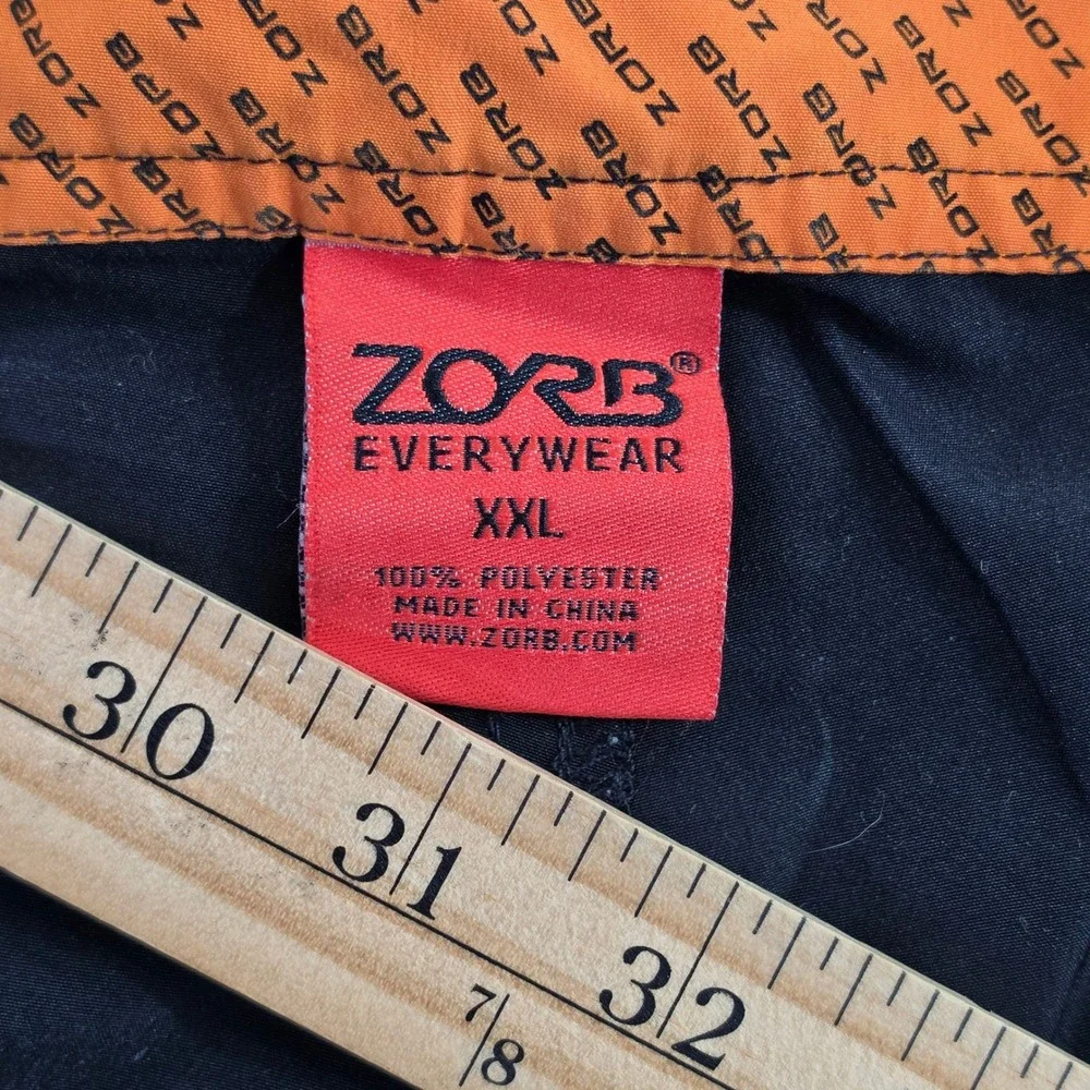 Zorbonaut Mens Board Shorts Swim Trunks Black Orange Grey Size XXL Surf Beach